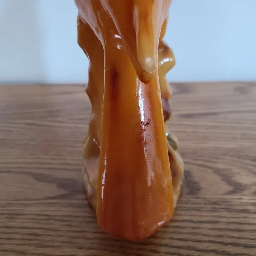 Vintage Unique Novelty Wax Candle - Bird on Perch - Vintage Rare UNIQUE Unlit